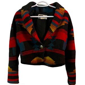 Vintage Western Aztec Jacket Women's Size Medium